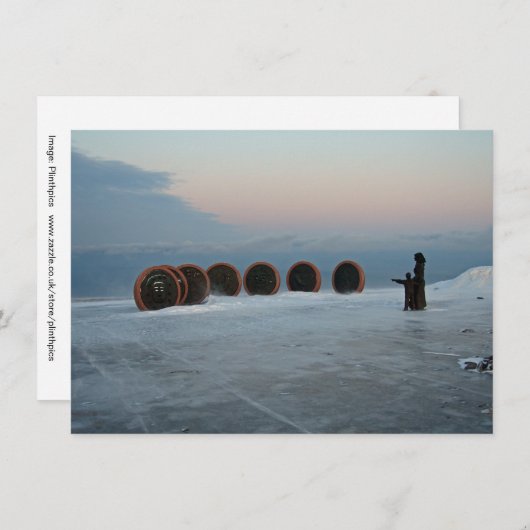 Nordkap, Norwegen-Karte (Vorne/Hinten)