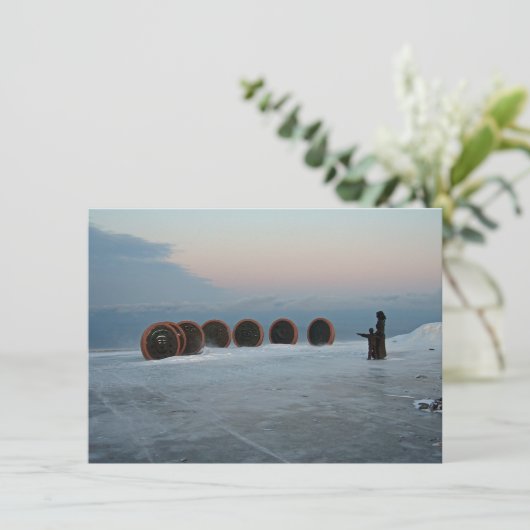 Nordkap, Norwegen-Karte (Stehend Vorderseite)