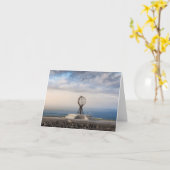 Nordkap Norwegen Karte (Gelbe Blume)