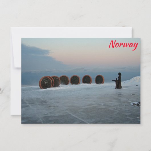 Nordkap, Norwegen-Karte (Vorderseite)