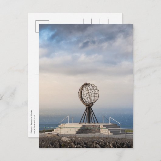 Nordkap Postkarte (Vorne/Hinten)