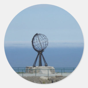 Nordkap Runder Aufkleber