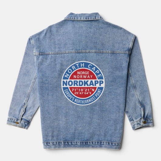 Nordkapp (Nordkap) Norwegen Jeansjacke (Rückseite)