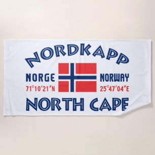 NORDKAPP Norwegen Badetuch