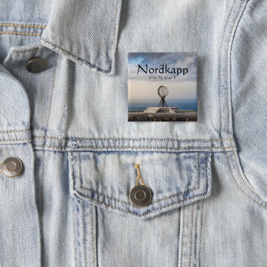 Nordkapp Norwegen Button (Beispiel)
