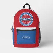 NORDKAPP Norwegen individuelle Name Bedruckter Rucksack (Vorderseite)