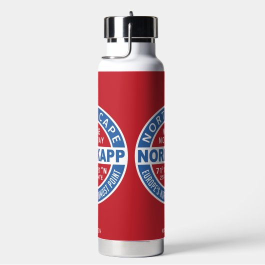 NORDKAPP Norwegen Individuelle Name Trinkflasche (rechts)