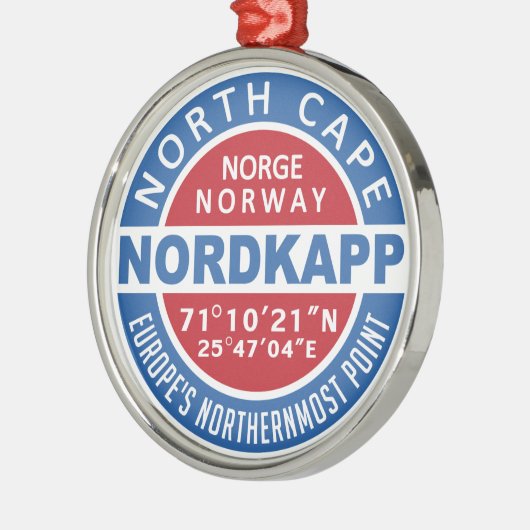 NORDKAPP Norwegen Ornament Aus Metall (Links)