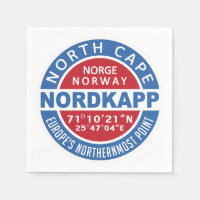 NORDKAPP Norwegen Papierservietten