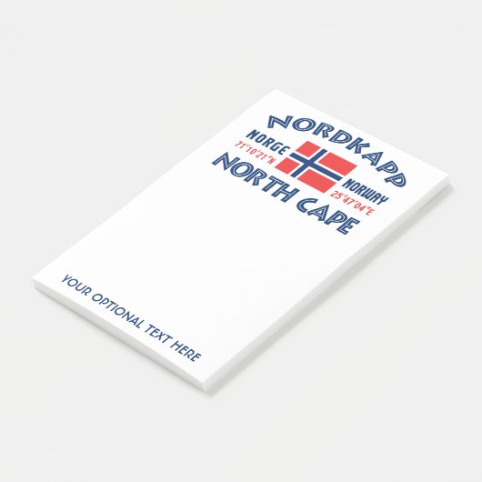 NORDKAPP Norwegen Post-It-Notes Post-it Klebezettel (angewinkelt)