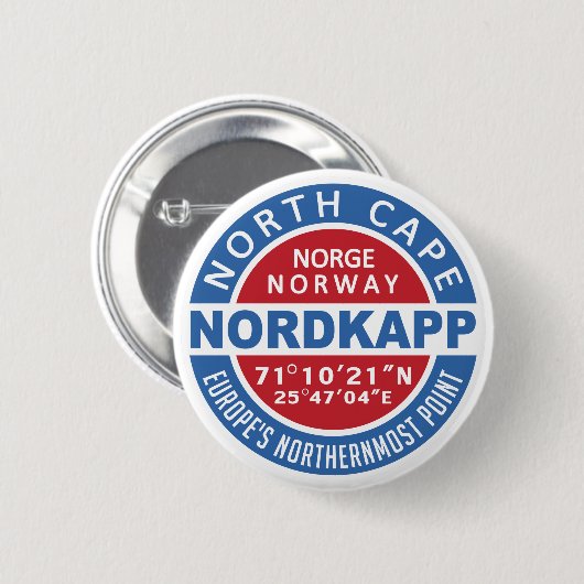 NORDKAPP Norwegen-Tasten Button (Vorne & Hinten)