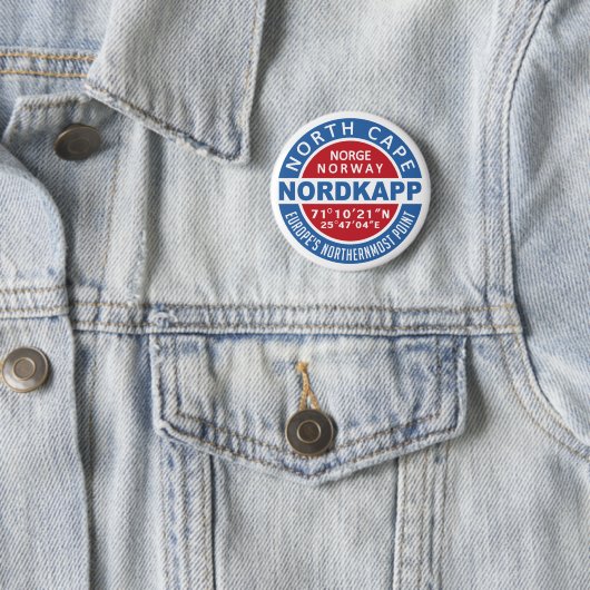 NORDKAPP Norwegen-Tasten Button (Beispiel)