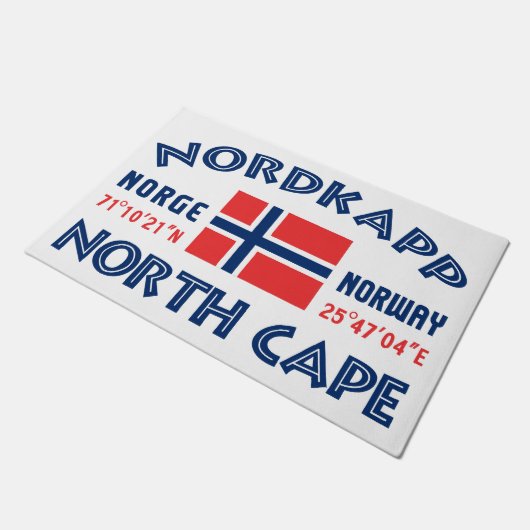NORDKAPP Norwegen Türmatten Fußmatte (Schrägansicht)