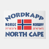 NORDKAPP Norwegen Türmatten Fußmatte (Vorderseite)