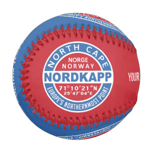 NORDKAPP Norwegen Zollbaseball Baseball