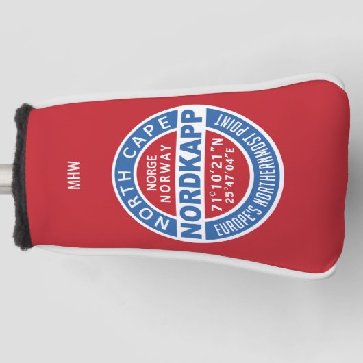 NORDKAPP Norwegen Zolldecker für Monogramm Golf Headcover (Vorderseite)