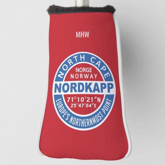 NORDKAPP Norwegen Zolldecker für Monogramm Golf Headcover (Rotieren 90)