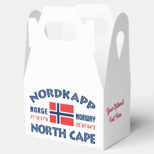 NORDKAPP Norwegen Zollfavorisierungsbox Geschenkschachtel (Geöffnet)