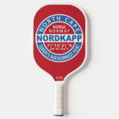NORDKAPP Norwegisches Monogramm Pickleball Schläger (Rückseite)