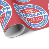 NORDKAPP Norwegisches Verpackungspapier Geschenkpapier (Rolleneckpunkt)