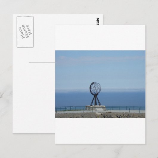 Nordkapp Postkarte (Vorne/Hinten)