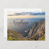 Nordkapp Postkarte (Vorne/Hinten)