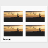 Nordkapp Rechteckiger Aufkleber (Blatt)