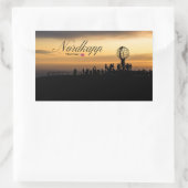 Nordkapp Rechteckiger Aufkleber (Tasche)