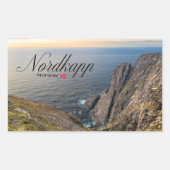 Nordkapp Rechteckiger Aufkleber (Vorderseite)