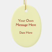 NordKardinal -- Traditioneller Weihnachtsvogel Keramik Ornament (Hinten)