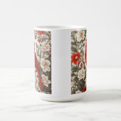 Nordkardinal-Vogel schöne Flora Kaffeetasse (Mittel)