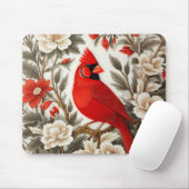 Nordkardinal-Vogel Schöne Flora Mousepad (Mit Mouse)