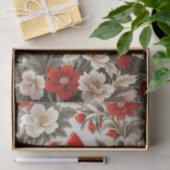 Nordkardinal-Vogel Schöne Flora Seidenpapier (Geschenk)