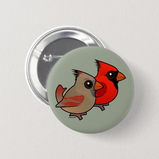 NordKardinals-Paare Button (Vorne & Hinten)