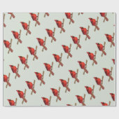 NordKardinals-Rot-Vogel Geschenkpapier (Flach)