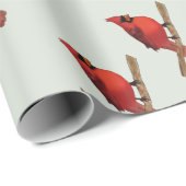 NordKardinals-Rot-Vogel Geschenkpapier (Rolleneckpunkt)