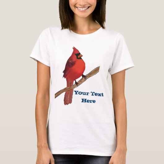 NordKardinals-Rot-Vogel T-Shirt (Vorderseite)