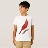 NordKardinals-roter Vogel scherzt T - Shirt (Vorne ganz)