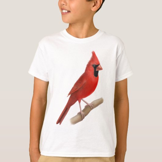 NordKardinals-roter Vogel scherzt T - Shirt (Vorderseite)