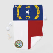 Nordkarolina-Flagge Golfhandtuch (Insitu)