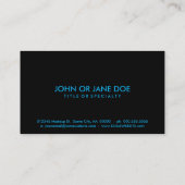 NORDKAROLINA VISITENKARTE (Rückseite)