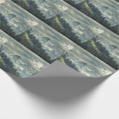 Nordkaskade: Majestic Mountain Peak. Geschenkpapier (Ecke)