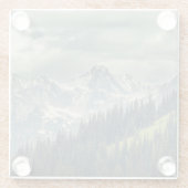 Nordkaskade: Majestic Mountain Peak. Glasuntersetzer (Rückseite)