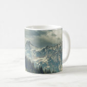 Nordkaskade: Majestic Mountain Peak. Kaffeetasse (VorderseiteRechts)