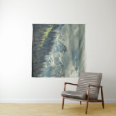 Nordkaskade: Majestic Mountain Peak. Wandteppich (Beispiel (Horizontal))