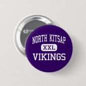 NordKitsap - Wikinger - hoch - Poulsbo Washington Button (Vorne & Hinten)