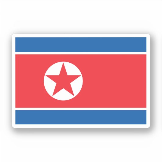 Nordkorea Aufkleber (Vorderseite)