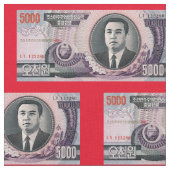 Nordkorea-Banknoten-Gewebe Stoff (Nahaufnahme)
