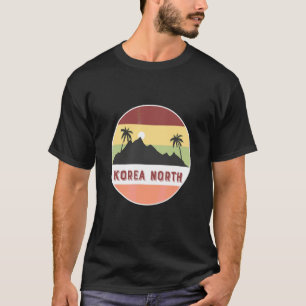 Nordkorea Berg und Palmen T-Shirt