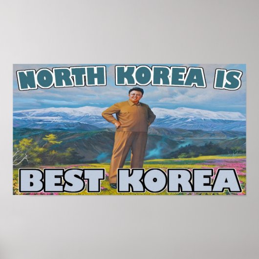 Nordkorea = Bestes Korea Poster (Vorne)